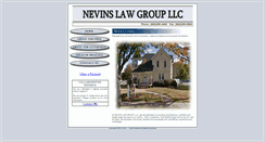 Desktop Screenshot of nevinslaw.com