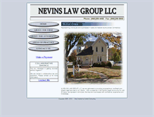 Tablet Screenshot of nevinslaw.com